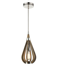 Load image into Gallery viewer, Bonito2 Pendant 3 Light Nickel and Taupe Wood