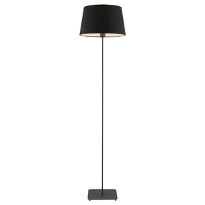 Devon Floor Lamp Black / Black Coal