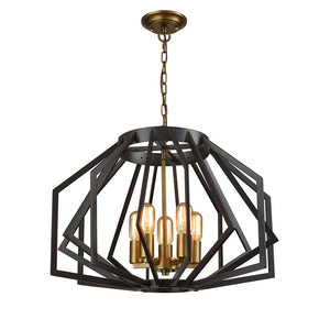 Gamba1 Pendant Antique Brass and Oiled Bronze