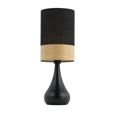 Akira Table Lamp Black & Oak
