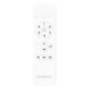 Avoca DC 52" White No Light with Remote and WiFi Control