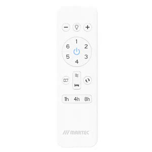 Avoca 3 Blade DC 52 1320mm Remote and WiFi Control with LED Light White and Oak Blades