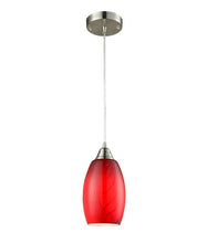 Load image into Gallery viewer, Glaze1 Hand Blown Glass Pendant Red