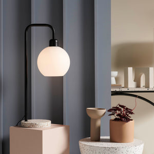 1365 Noomi Terrazzo Desk Lamp Black and Frosted Glass