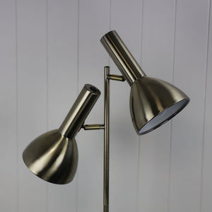 Vespa Twin Floor Lamp Antique Brass