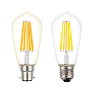 8W LED Dimmable ST64 Filament ES 2700K Lusion