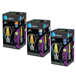 8W LED GLS Filament -Lusion 4000K B22