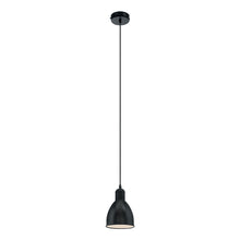 Load image into Gallery viewer, Priddy 1 Light Pendant Black