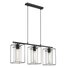 Load image into Gallery viewer, Loncino 3 Light Pendant Black