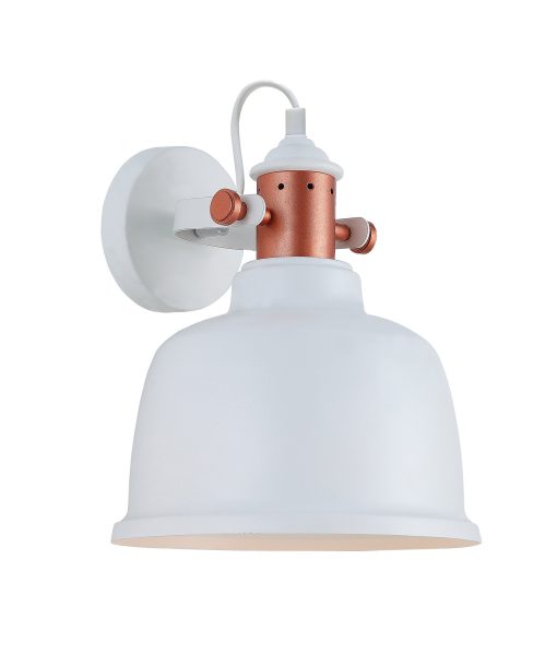 Alta Bell Metal Wall Lamp White