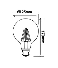 Load image into Gallery viewer, CF25DIM G125 E27 8W 6000k Filament Dimmable CLA