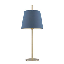 Load image into Gallery viewer, Dior Table Lamp Antique Brass / Blue