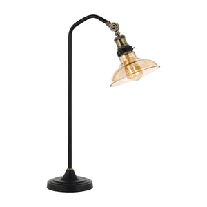 Hertel Table Lamp Black / Amber