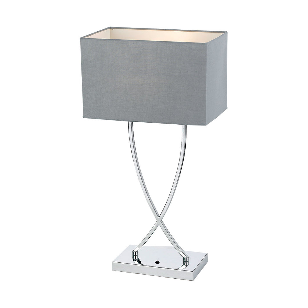 Jasmine Table Lamp Chrome / Grey