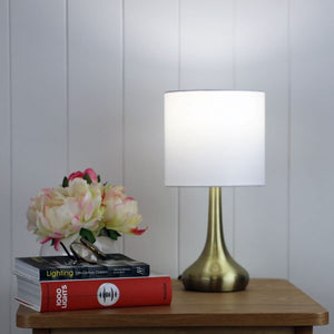 Lola Touch Lamp Antique Brass