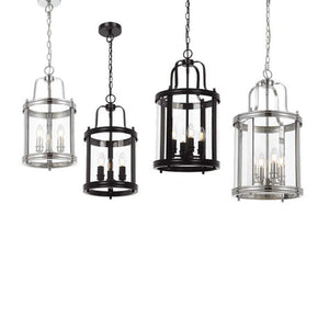 Newark 3 Light Pendant Black