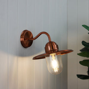 Alley Exterior Wall Light Copper