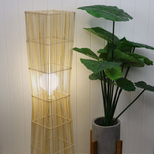 Load image into Gallery viewer, Jambi Natural Cane Floor Lamp