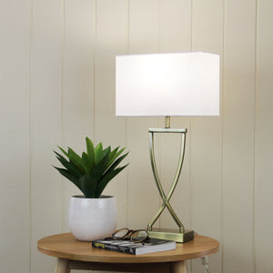 Chi Table Lamp Antique Brass