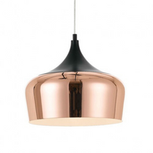 Load image into Gallery viewer, Polk 30 Pendant Medium Black and Copper Metal