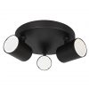 Load image into Gallery viewer, CLA Spot 3 Light Round Base Black GU10
