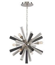 Load image into Gallery viewer, Sputnik1 Pendant Dark Grey and Washed Wood with Nickle