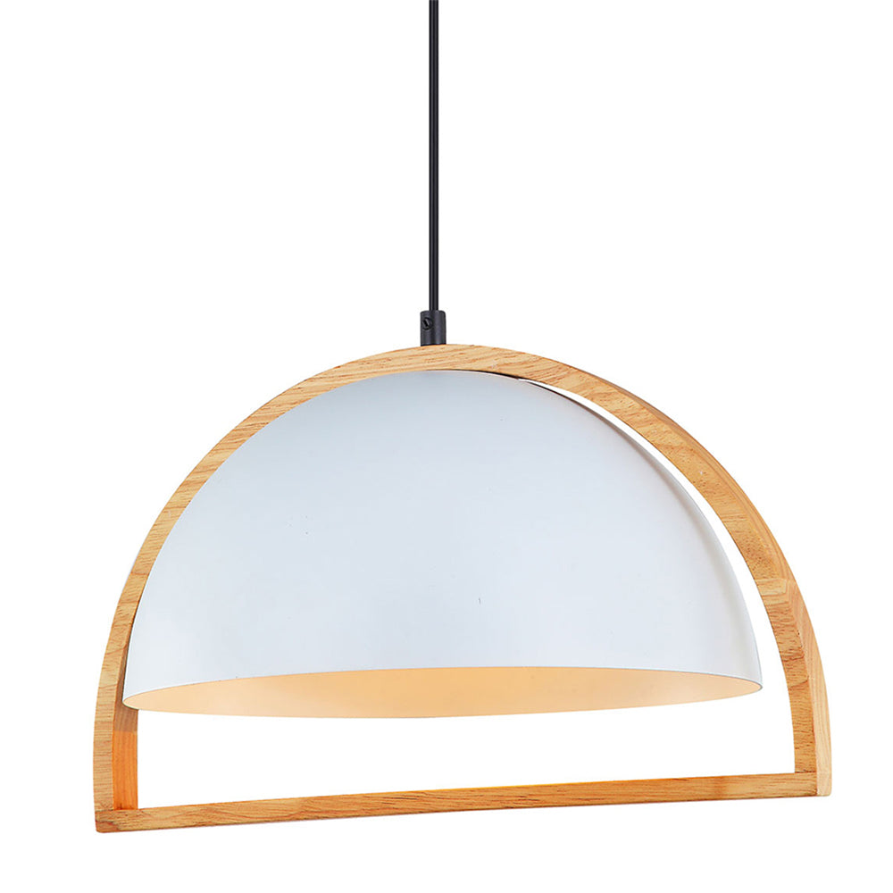 Swing3 Pendant White and Timber