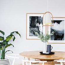 Load image into Gallery viewer, Swing6 Pendant Black and Timber