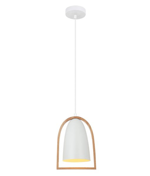 Swing5 Pendant White and Timber