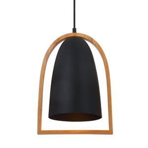 Swing6 Pendant Black and Timber