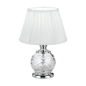 Vivian Table Lamp Chrome With White Shade