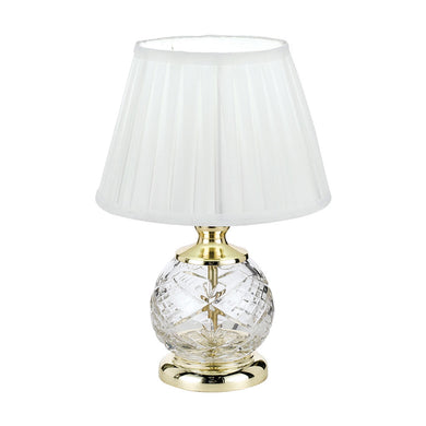 Vivian Table Lamp Gold With White Shade