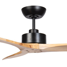 Load image into Gallery viewer, Wynd DC 54&quot; Matte Black Motor with Teak Timber Blades &amp; Remote