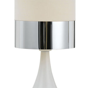 Akira Table Lamp White & Chrome