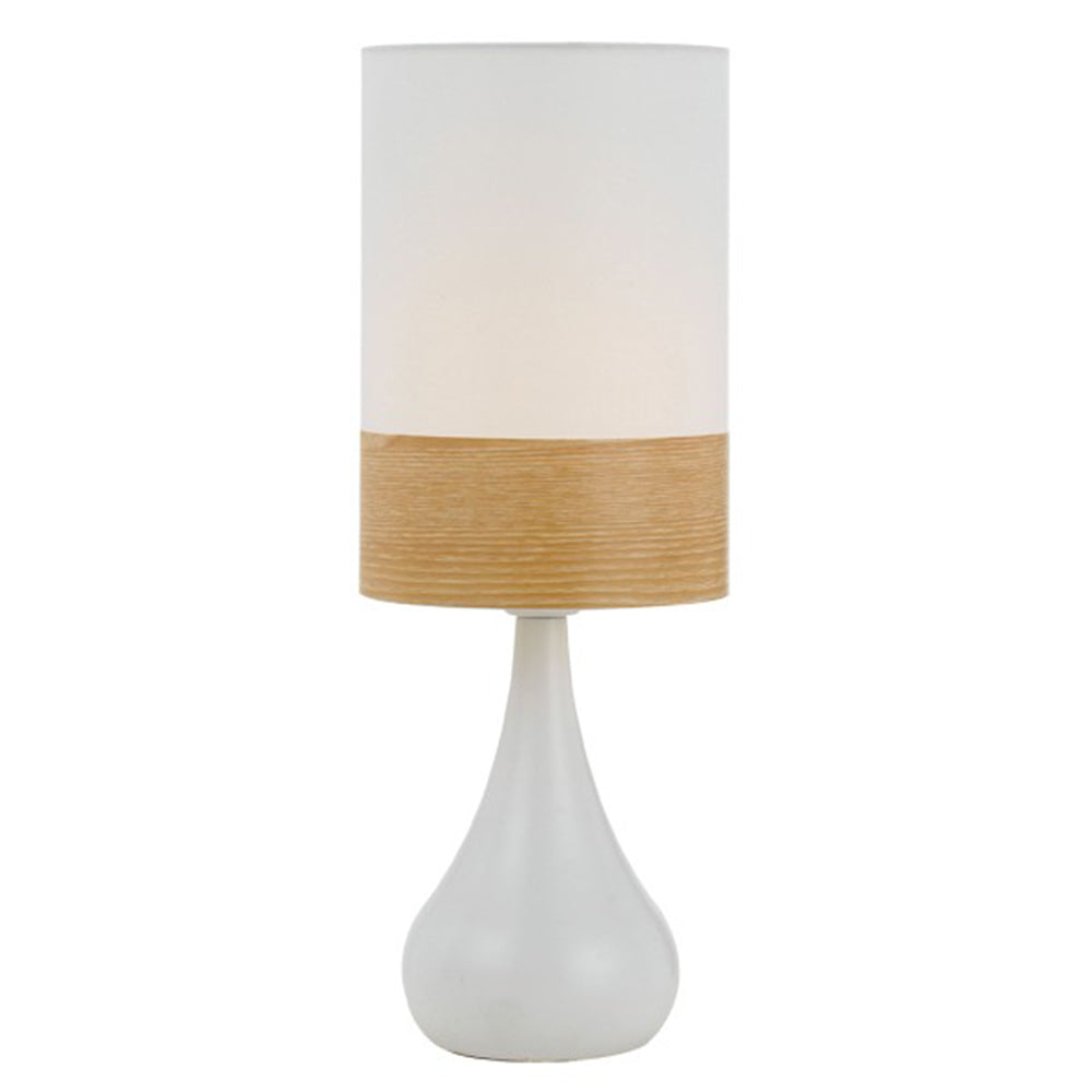 Akira Table Lamp White and Oak