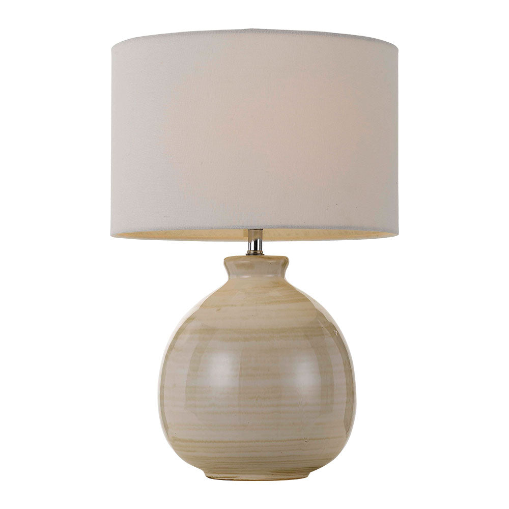 Carey Table Lamp Amber / White