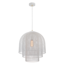 Load image into Gallery viewer, Picton Tiered Mesh Pendant White