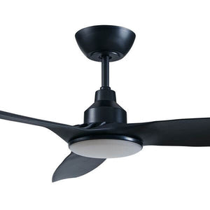 Skyfan 3 Blade DC 48" Black with Remote and CCT LED Light