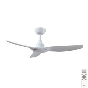 Skyfan 3 Blade DC 48" White with Remote No Light